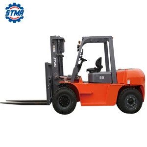 Material handling equipment 8 ton fork lift truck with optional weighting forks