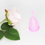 Menstrual Cup Reusable Moon&heart Washable 100% Medical Grade Silicone Sanitary Cup Menstrual Period Cup Eco-friendly TEBEIYOU