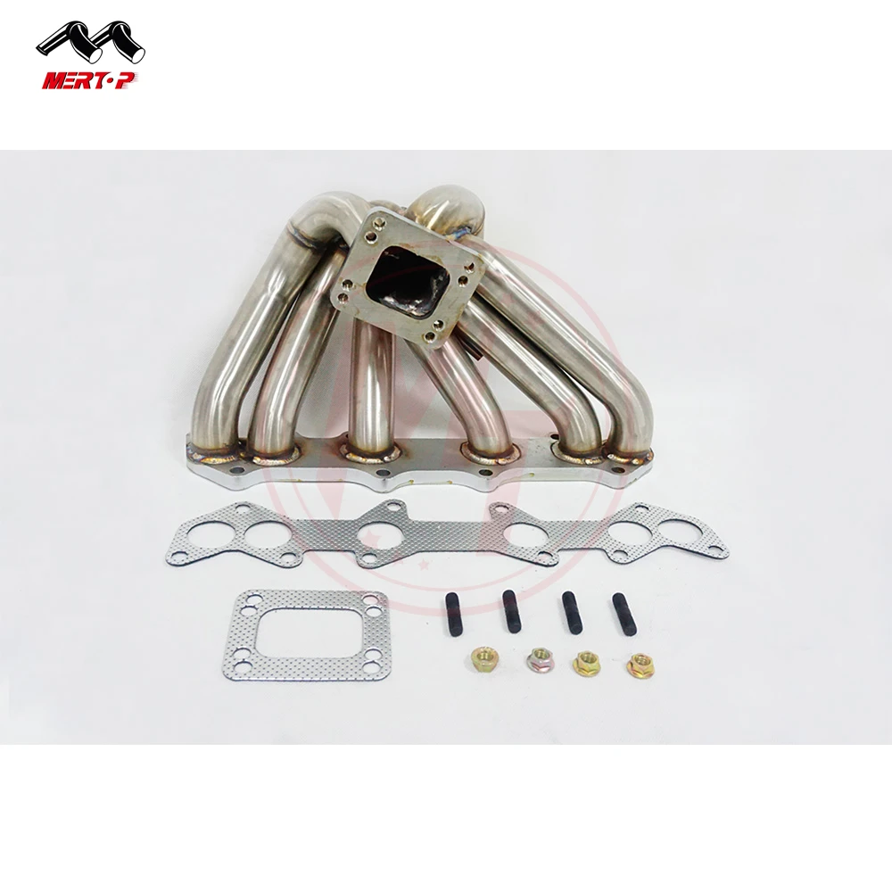 Mertop stainless steel 3mm steam pipe manifold for T*yota 1JZGTE VVTI manifold