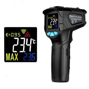 Mestek -50~380 Digital Industrial IR thermometer with Laser targeting precise Laser Non-Contact thermometer high temperature gun