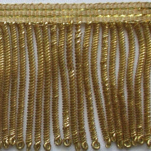 metallic silver bullion fringe