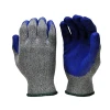 MHR SAFETY Wholesale cheap latex dipped wrinkle firm grip waterproof gardening gloves bulk