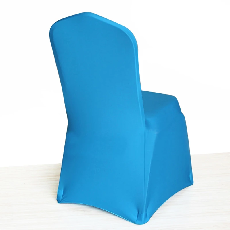 Milk White Dinner Wedding Chair Cover With Spandex Elastic Chair Cover A Variety Of Color Can Choose
