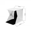 Mini Folding Studio Diffuse Soft Box With LED Light Black White Background Photo Studio Accessories photo studio box