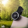 Mini Selfie Stick Wide Angle Macro Phone Camera lenses 235 degrees Fish eye camera lens for mobile phone