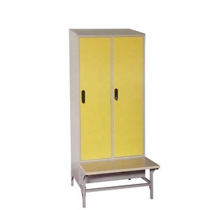 modern cheap small mini storage cabinet 2 Door White Sheet gym metal locker
