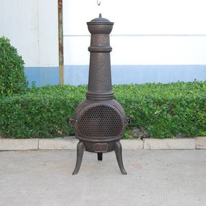 modern chimeneas cast iron wood log patio heating fire pit