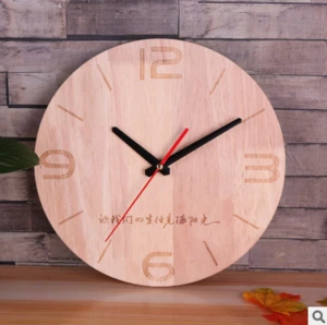 modern creative wooden decoration wall clock