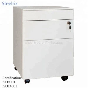 Modern design 3 drawer metal pedestal mobile china file tool cabinet