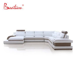 modern living room furniture factory big leather sofa set 7 seater designs or sectional corner fabric sofas