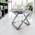 Import Modern living room furniture luxury stainless steel glass coffee table / C shape glass side table from China