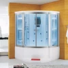 modern luxury and multifunctional steam shower room with whirlpool bathtub