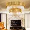 Modern luxury home lighting beaded clear crystal small chandelier Hotel engineering light