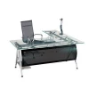 Modern office furniture table design/ executive office desk/tempered glass computer desk B013
