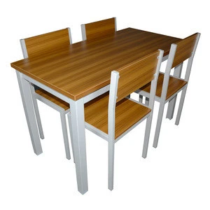 Modern restaurant metal frame dining table