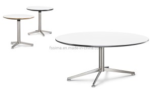 Modern Round Glass Top Coffee Side Table