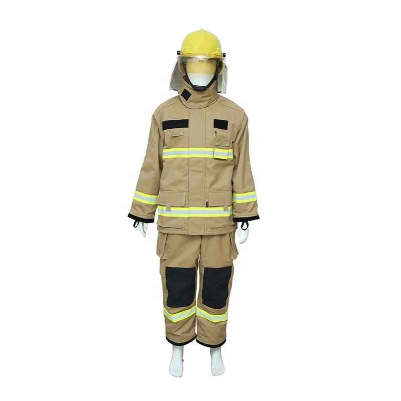 Multi-color customized portable fire fighting suit flame retardant fireman uniforms