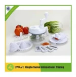 Multi functional plastic kitchen tools food processor kitchen utensil salad spinner