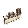 Multi-functional Store Shelf Showcase for Office Partition, Meeting Room, Exhibition Stand