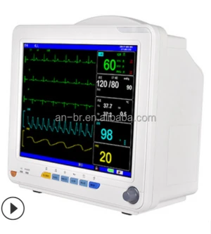 Multi-parameter ICU monitoring of medical portable vital signs monitoring ambulance