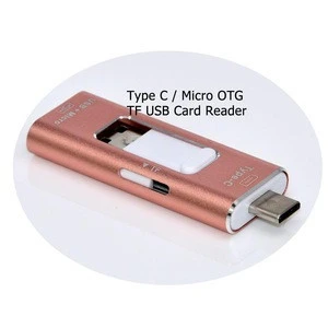 Multi usb OTG type-c adapter High Speed USB C OTG Card Reader for android