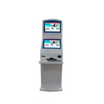 Multifunctional self service terminal eyebrow Kiosk with Barcode Scanner, printer and card reader
