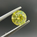 Muxiqianxia high quality custom round light yellow cushion gra moissanite loose stone gemstones