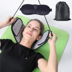Neck Pain Relief relaxing sleeping pillow cushion neck hammock with eye cover