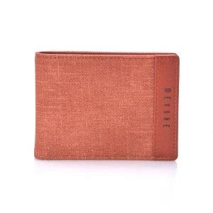 New arrival canvas and genuine leather mens vintage brand wallet