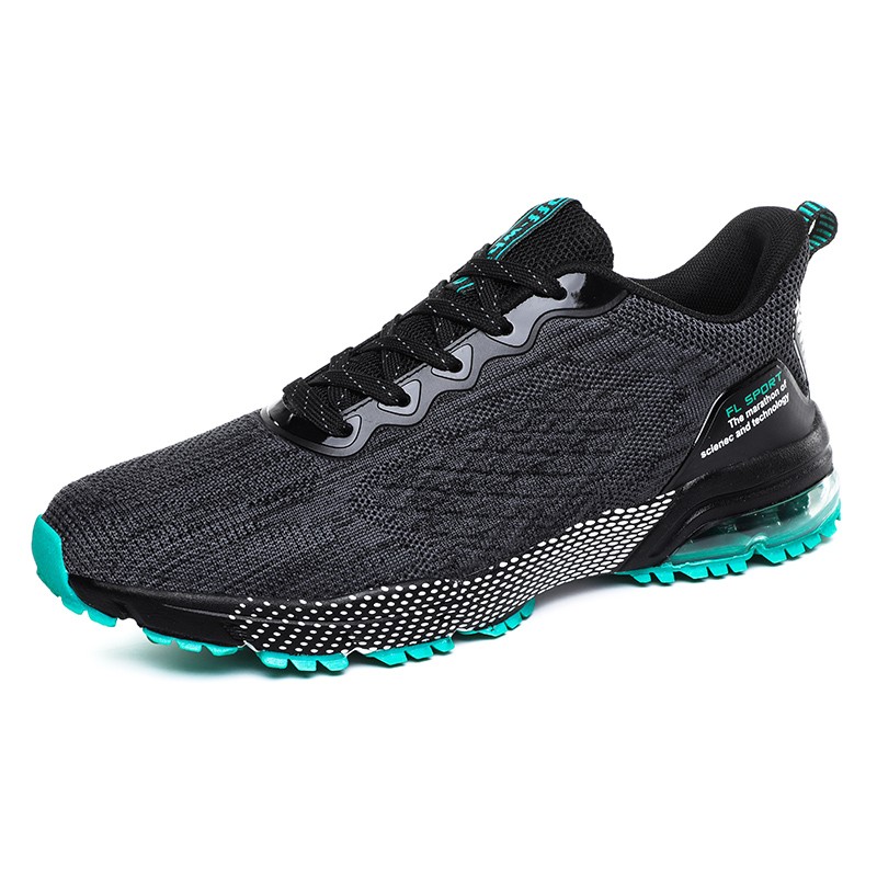 New Arrival Mens High Quality Men Knitted Mesh Air Cushion Team Sports Fashion Sneakers Marathon Breathable Running Shoes