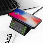 new arrivals smart 8-port usb charger with wireless charger function