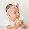 New baby girl head wrap nylon baby bow headband