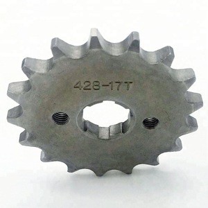 NEW chain 428 17 Tooth Sprocket 17mm hole front Sprocket for ATV PITBIKE
