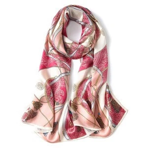 100% Pure Silk Suzhou Custom Printed Silk Scarves Fashion Scarf