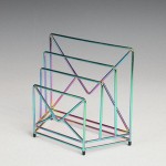 new design golden metal wire desk organizer letter holder