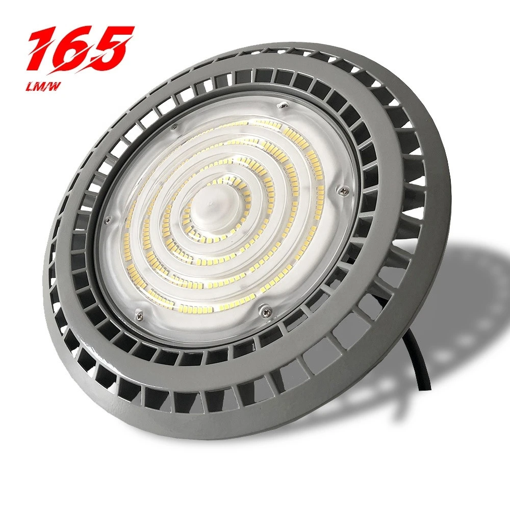 New Design IP65 165lm/w LED High Bay UFO Light 50w 100w 150w 200w HighBay Workshop Light ufo high bay light fixture