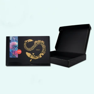 New Design Simple China Style Storage Paper Boxes Customized Logo Gift Packing Corrugated Folding Paper Box
