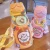 Import New Kawaii cute student Water Bottle for Girl with Straw Strap BPA Free Cute Pink Drinking Water Bottle for School Children Boy from China