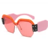 New Luxury Brand Designer Women Sunglasses One Piece Lens Women Sun glasses SMU09S
