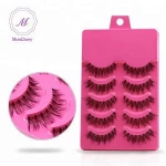 New Packaging Wholesale 3D Faux Mink Silk False Eyelash Silk Fiber Lashes