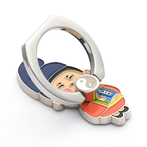 New product custom cartoon logo metal mobile phone ring holder for mobile phone,Personalized mobile cell phone ring stand holder