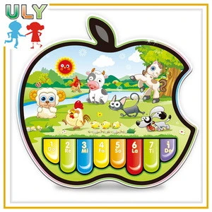 New product plastic learning instrument apple toy kids musical electronic organ