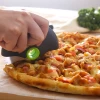 New round roller Pizza Cutter with protective cover can remove and wash stainless steel pizza knife kitchen tool