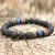 Import New Style Natural 8mm Lava Wood Beaded Bracelet For Men from China