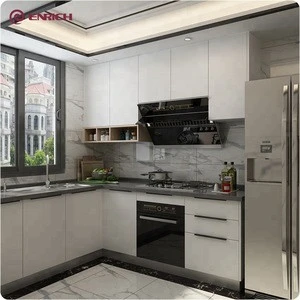New style wooden kitchen furniture design  MDF modern  white lacquer/paint kitchen cabinet