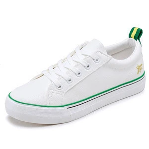 Newest Cheap white canvas shoes female spring and summer white shoes student School casual shoes