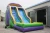 Import Newest shoes design bounce house dry slides inflatable bouncer slide for kids from China