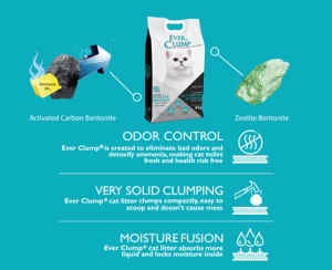 No urine and feces smell cat litter-Ever Clump