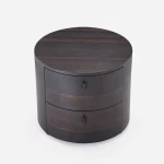 Nobel Quality Smoked Oak Finish Modern Night Stand Bedside Table Bedroom
