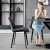 Import Nordic dining chair home industrial style upholstered armless dining room furniture chairs from China